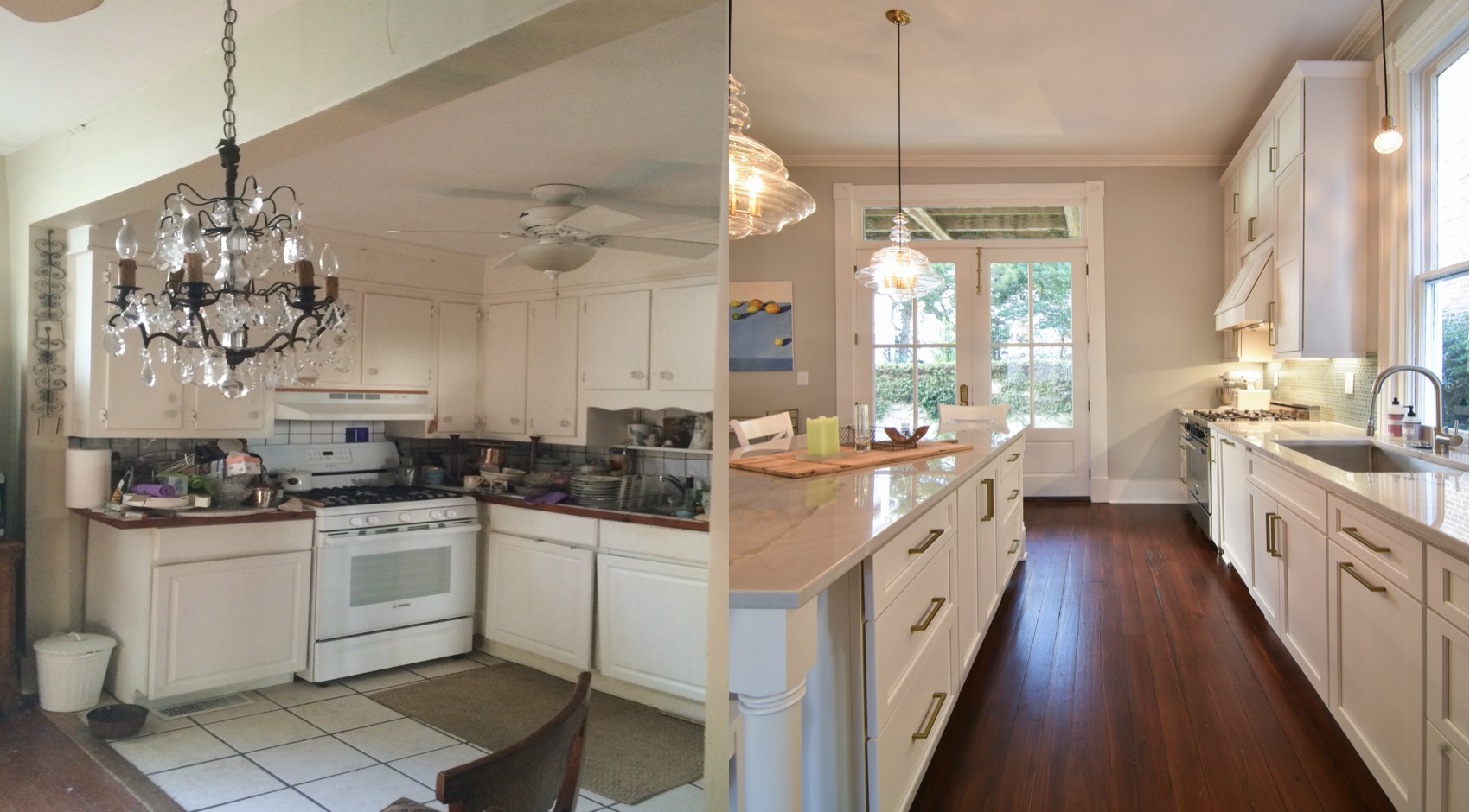 Kitchen renovation before and after 