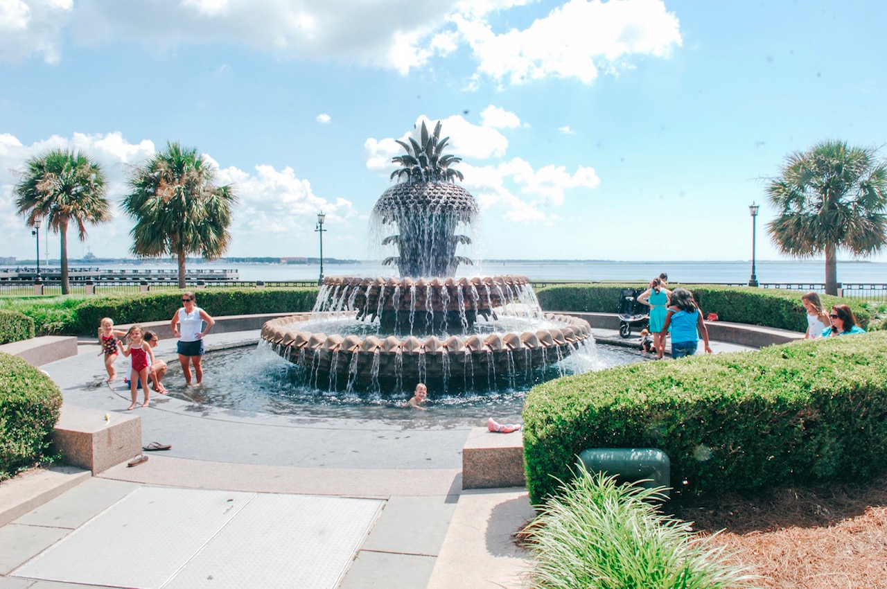 Charleston SC Pineapple Fountain 