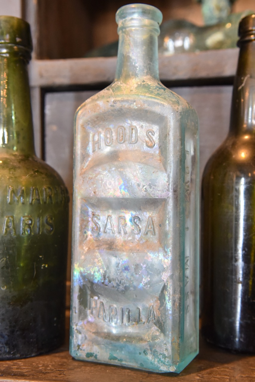 Antique glass bottle 