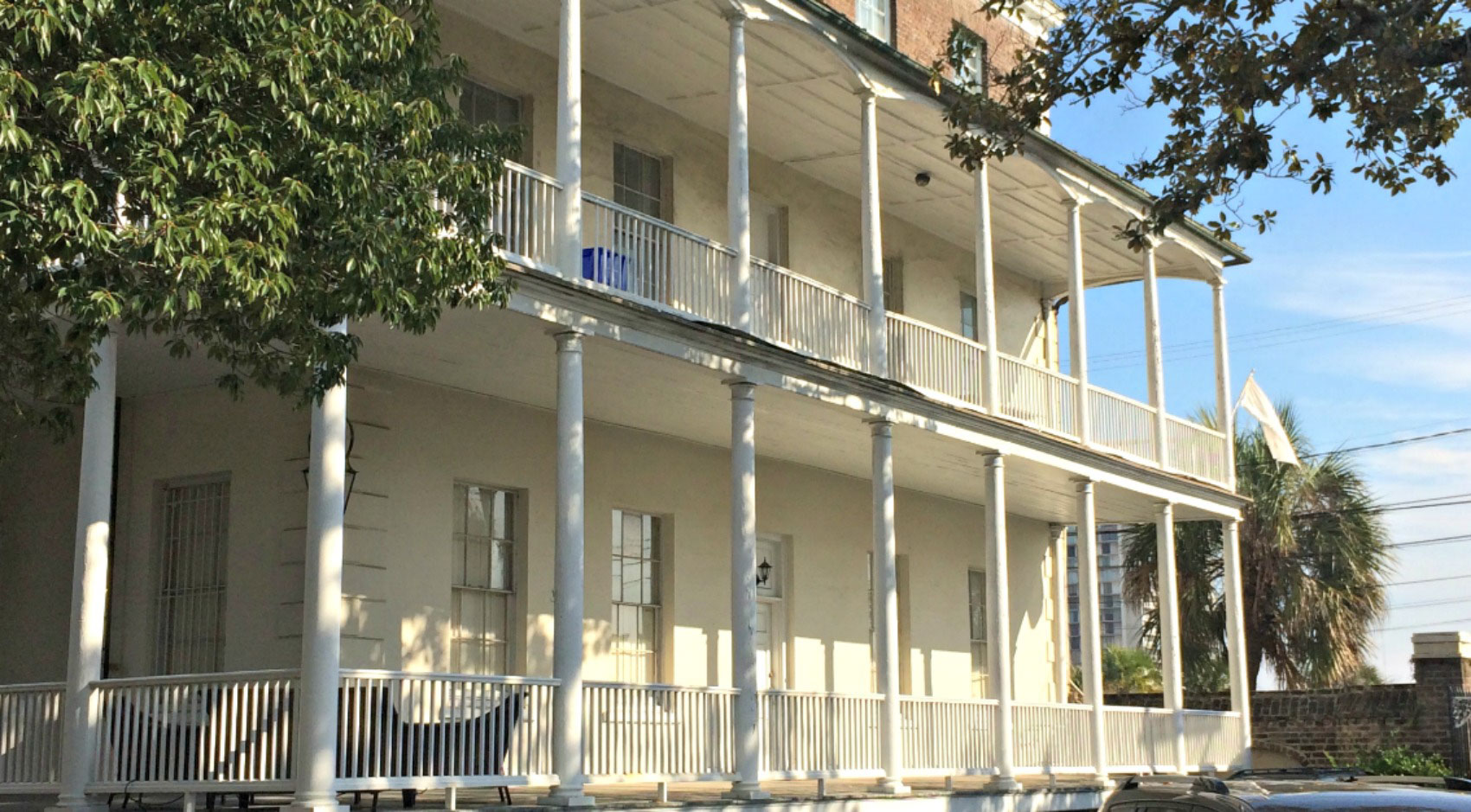 Gadsden House Piazza in Charleston SC 